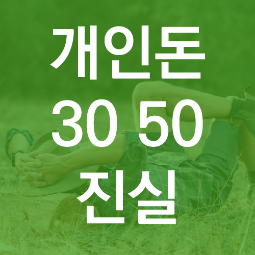 개인돈 30 50 후기